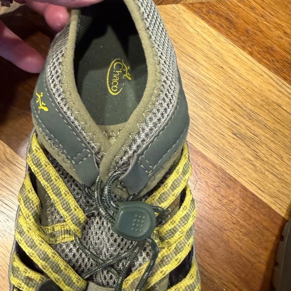 Chaco Kids Water Shoes - Olive and Yellow